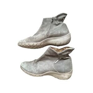 Mephisto Helina Black Nubuck Zip Booties 8.5‎ US Comfort Sole